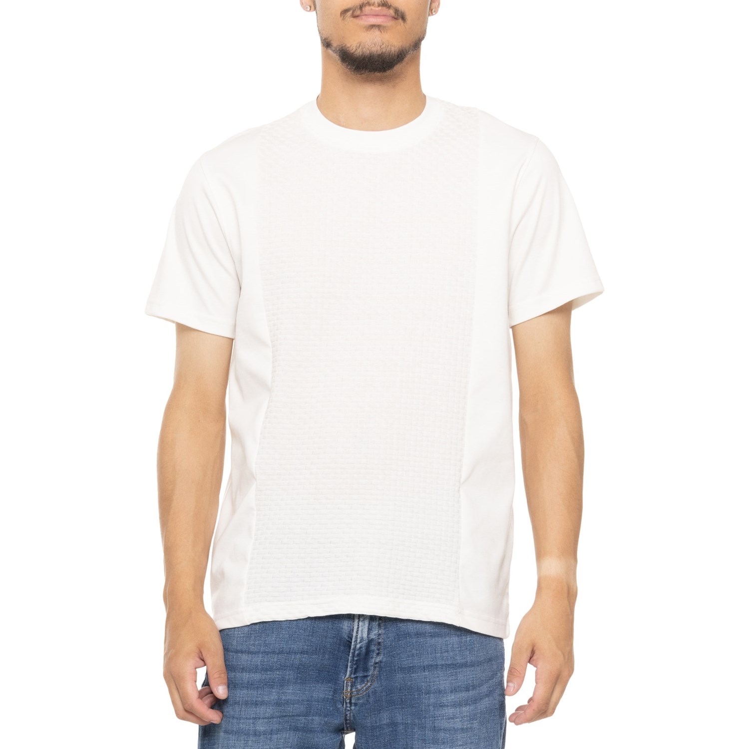DENIM & FLOWER Texture T-Shirt - Short Sleeve - Save 33%