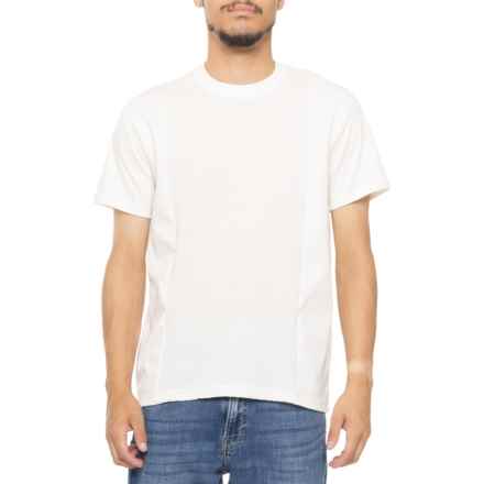 DENIM & FLOWER Texture T-Shirt - Short Sleeve in Off White