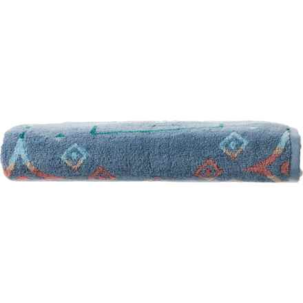 Desert Star Windy Ridge Oversized Bath Towel - 550 gsm, 27x54”, Blue in Blue