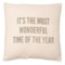480AR_2 Designs by Kathy Reversible Christmas Countdown Throw Pillow - 20x20”