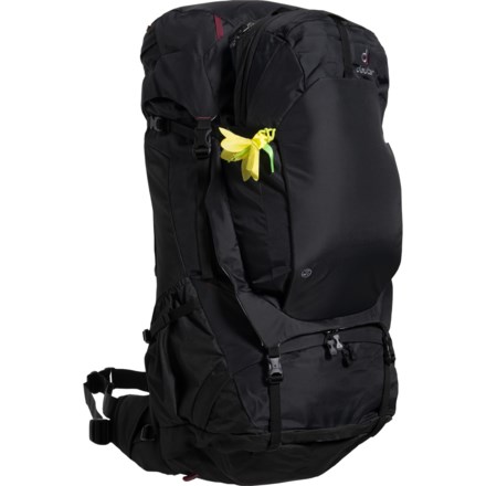 Deuter Aviant Voyager 60+10 L Backpack - Internal Frame, Black in Black