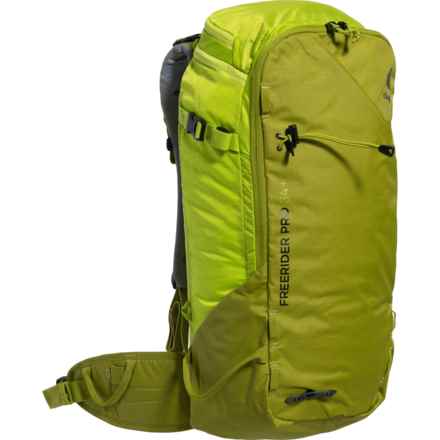Deuter Freerider Pro 34+ L Ski Tour Backpack - Internal Frame, Moss-Citrus in Moss/Citrus