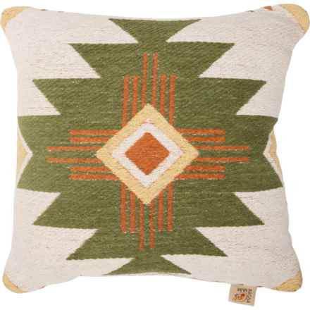 Devi Designs Abo Throw Pillow - 19x19” in Green