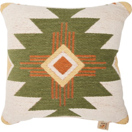 Devi Designs Abo Throw Pillow - 19x19” in Green