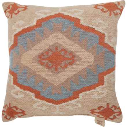 Devi Designs Kofa Throw Pillow - 19x19” in Sand Combo