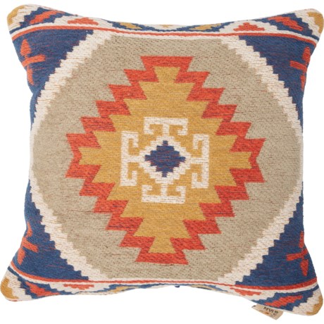 Devi Designs Mero Throw Pillow - 19x19” in Navy Multi