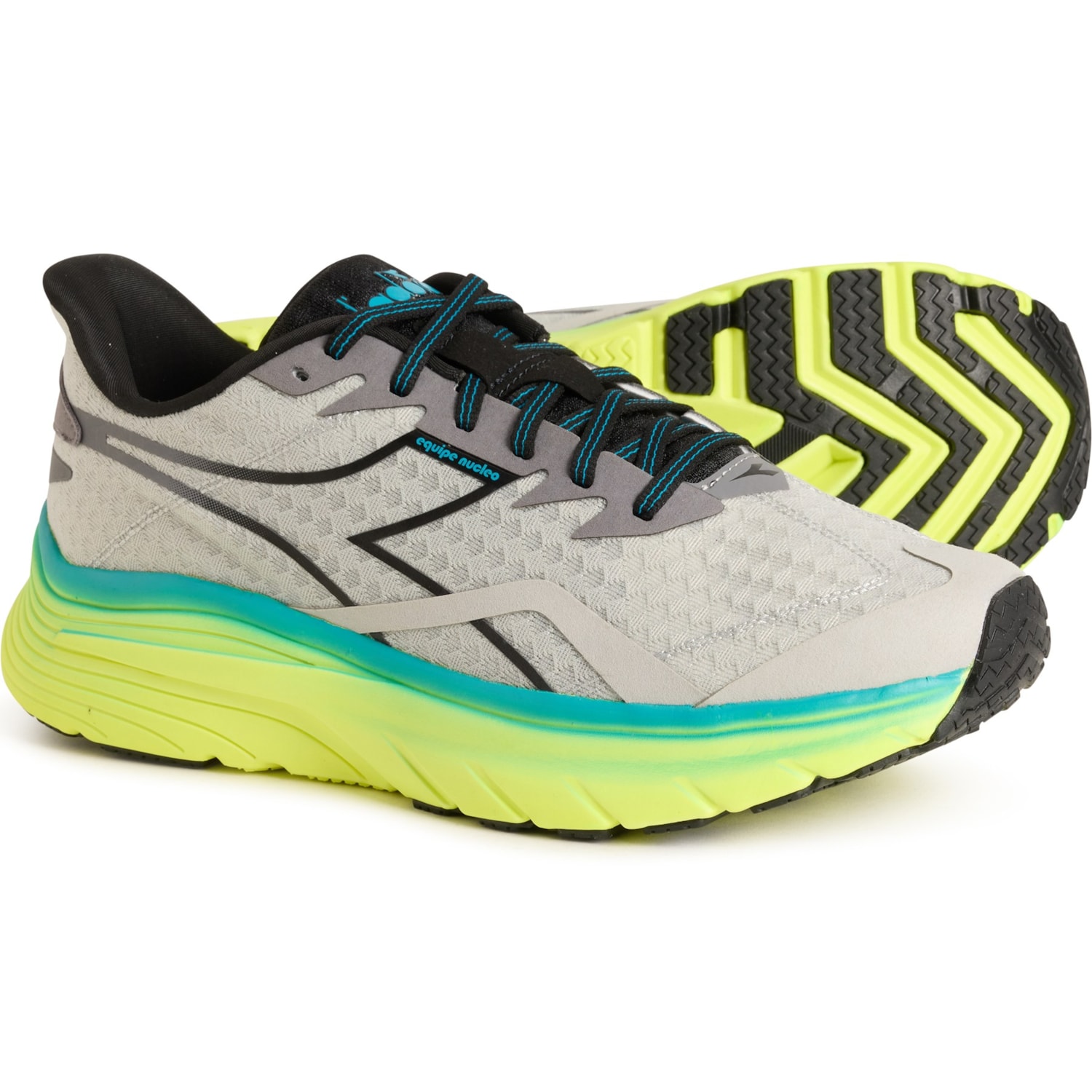 Diadora Grey Equipe Nucleo Running Shoes~Size 13 Diadora Nucleo 2 | Silver DD/Steel Gray/Black | Men main image 2