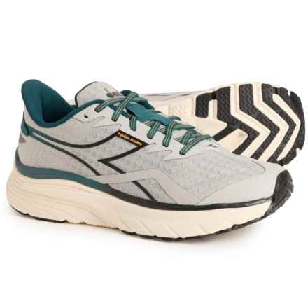 Diadora Equipe Nucleo Running Shoes - Wide Width (For Men) in Silver Dd/Black/Mediterranea