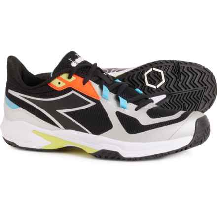 Diadora Trofeo 2 AG Pickleball Shoes (For Men) in Black/Silver/Daiquiri Green