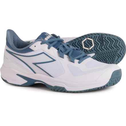 Diadora Trofeo 2 AG Pickleball Shoes (For Men) in White/Oceanview