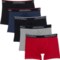 Dickies Cotton Boxer Briefs - 5-Pack in Black/Red/Navy/Grey
