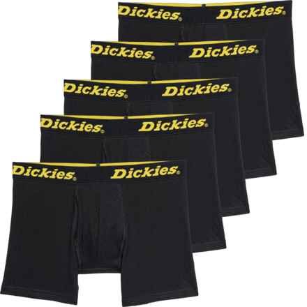 Dickies Cotton Boxer Briefs - 5-Pack in Black