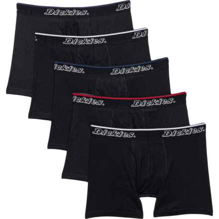 Dickies Cotton Boxer Briefs - 5-Pack in Black