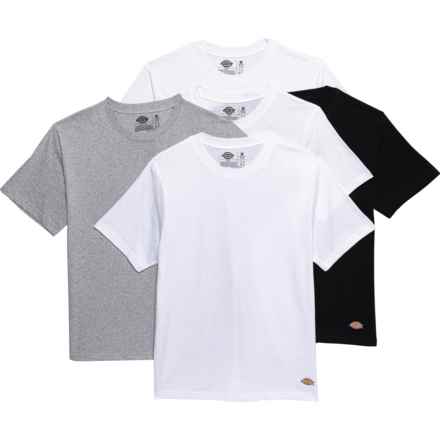 Dickies Cotton Crew Neck Undershirt - 5-Pack, Short Sleeve in White