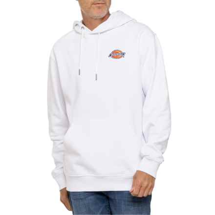 Dickies Embroidered Chest Logo Fleece Hoodie in White