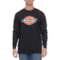 Dickies Heavyweight Tri-Color Logo T-Shirt - Long Sleeve in Black
