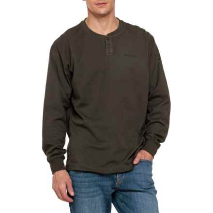 Dickies Henley Shirt - Long Sleeve in Olive Green