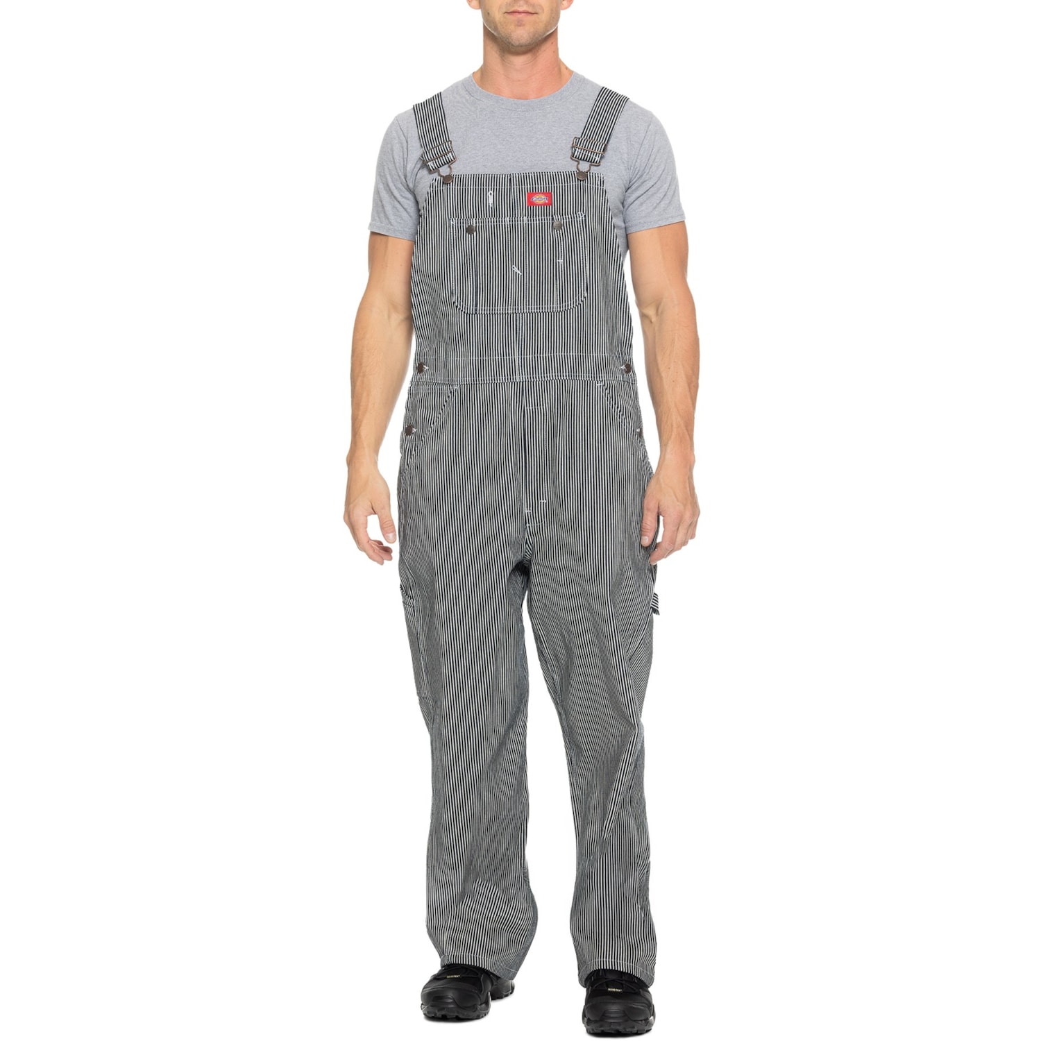 Dickies Hickory Stripe Bib Overalls - Save 50%
