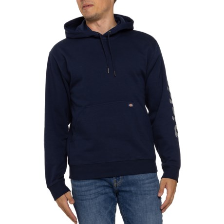 Dickies Logo Sleeve Hoodie in Ink Navy