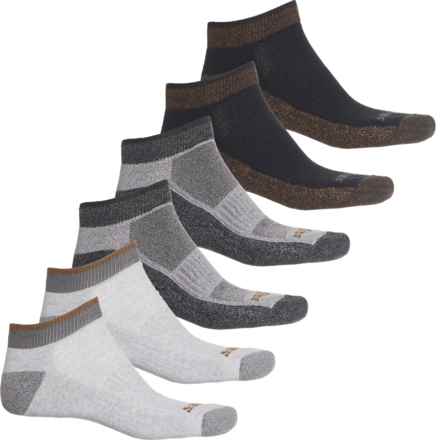 Dickies Navigator Performance-Outdoor No-Show Socks - 6-Pack, Below the Ankle (For Men) in Black Marl