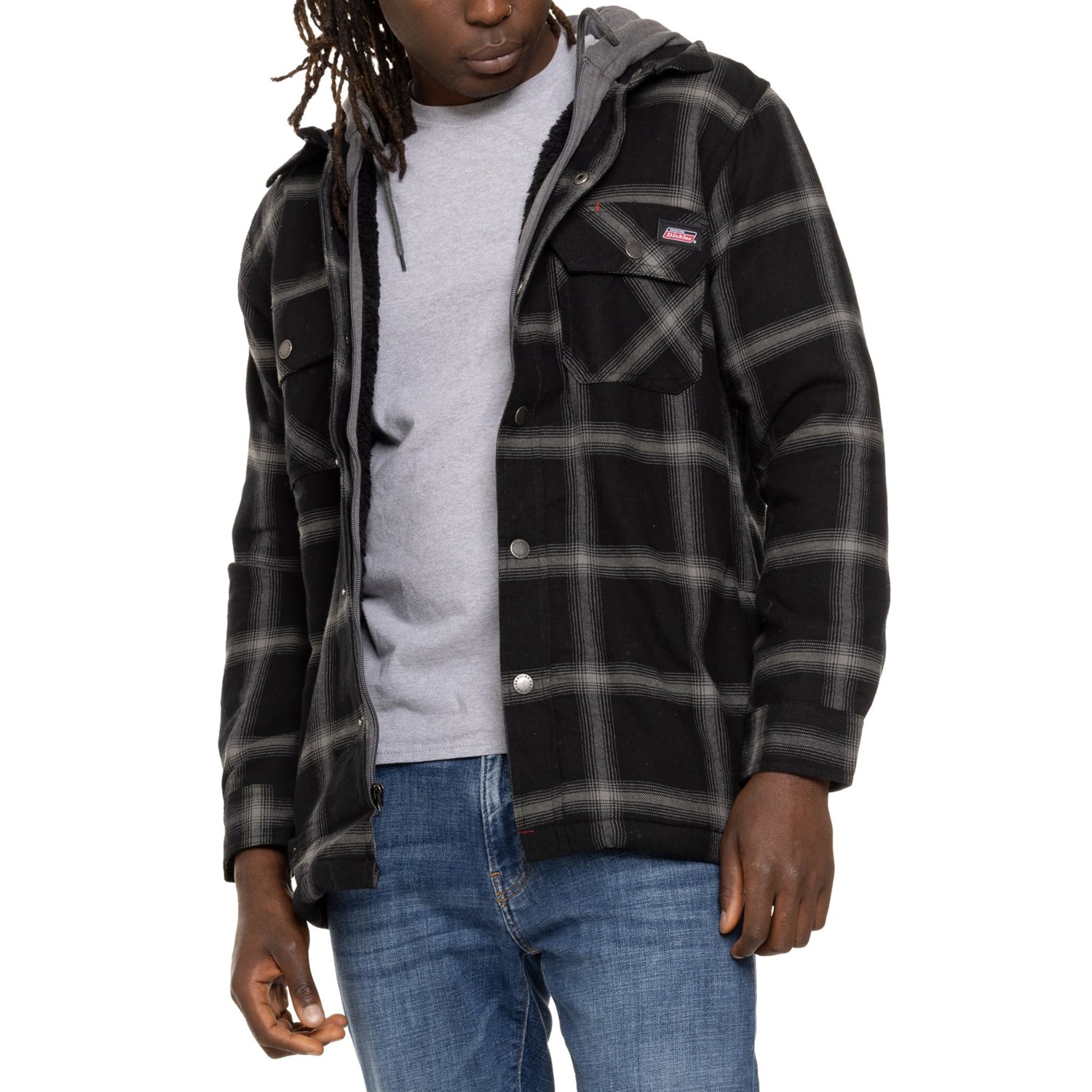 Insulated plaid shirt shops jacket