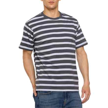 Dickies Skateboarding Stripe T-Shirt - Short Sleeve in Charcoal Mini Stripe
