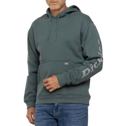 Dickies Sleeve Logo Hoodie in Lincoln Green