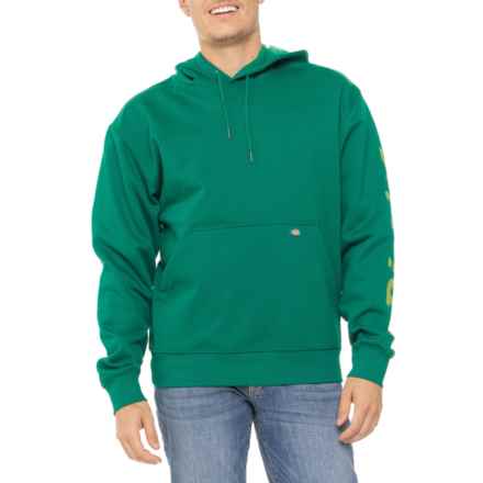 Dickies Wordmark Fleece Hoodie in Aventurine
