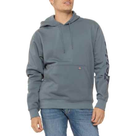 Dickies Wordmark Fleece Hoodie in Stormy Weather