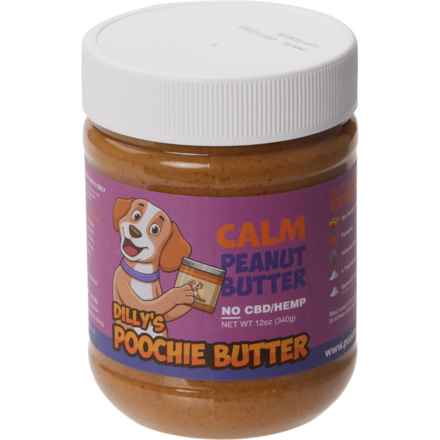 Dilly's Poochie Butter Calm Dog Peanut Butter Jar - 12 oz. in Calm