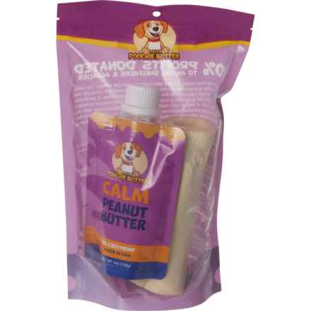 Dilly's Poochie Butter Marrow Bone Dog Chew and Peanut Butter Squeeze Pack Treat - 4 oz. in Multi