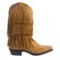 137FC_4 Dingo Tres Fringe Cowboy Boots - 12”, Snip Toe (For Women)