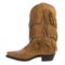 137FC_5 Dingo Tres Fringe Cowboy Boots - 12”, Snip Toe (For Women)