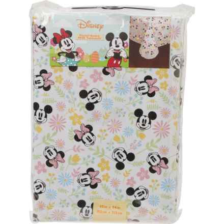 Disney Mickey and Minnie Flannel Backed Tablecloth - 60x84” in Mickey And Minnie