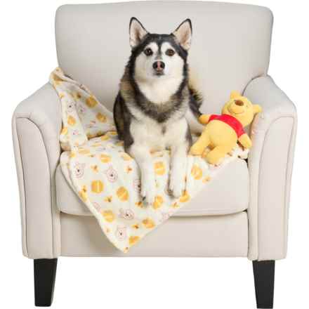 Disney Printed Pet Throw Blanket and Plush Toy Set - 40x30” in Pooh - Closeouts