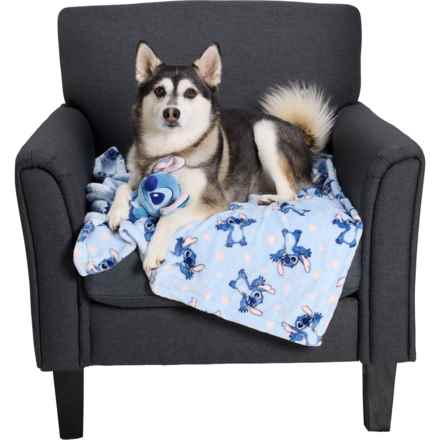 Disney Stitch Pet Throw Blanket with Plush Toy Set - 2-Piece in Stitch