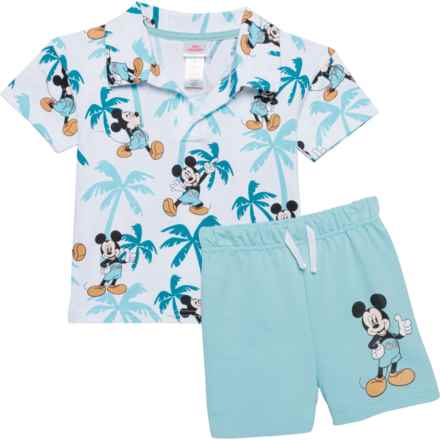 Disney Toddler Boys Mickey Mouse Polo Shirt and Shorts Set - Short Sleeve in Multi