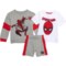 Disney Toddler Boys Spiderman T-Shirt, Sweatshirt and Shorts Set in Multi
