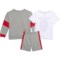 4NXRY_2 Disney Toddler Boys Spiderman T-Shirt, Sweatshirt and Shorts Set