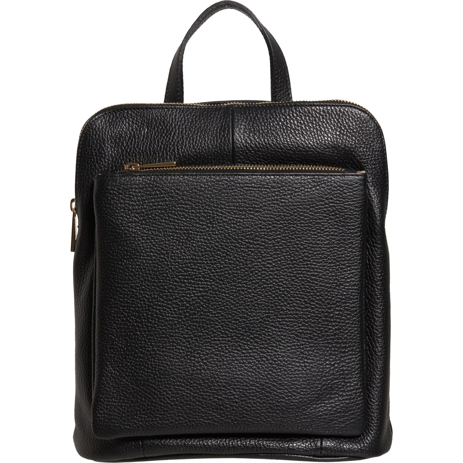 square leather backpack