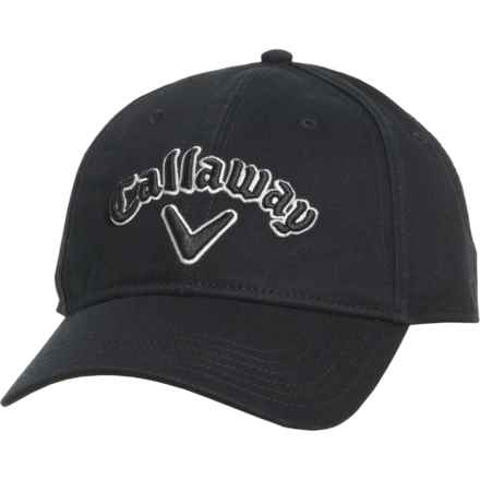 DNU Callaway Heritage Twill Baseball Cap (For Men) in Black/Black/Silver