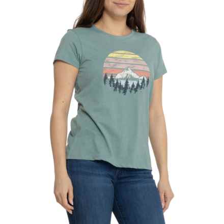 DNU - MOUNTAIN & ISLES Arch Desertscape Graphic T-Shirt - Short Sleeve in Beach Glass Heather