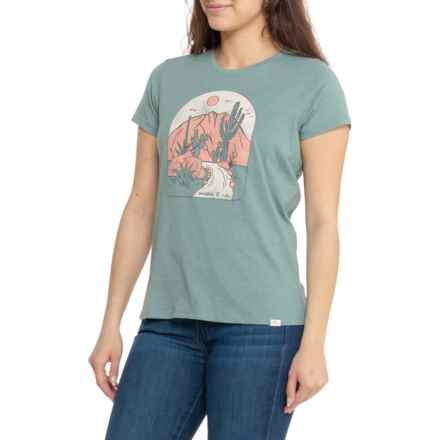 DNU - MOUNTAIN & ISLES Hiking Graphic T-Shirt - Short Sleeve in Beach Glass