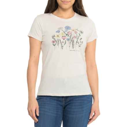 DNU - MOUNTAIN & ISLES Wildflowers Graphic T-Shirt - Short Sleeve in Oatmeal Heather