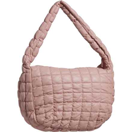 DO EVERYTHING IN LOVE Quilted Faux-Leather Bag in Pink