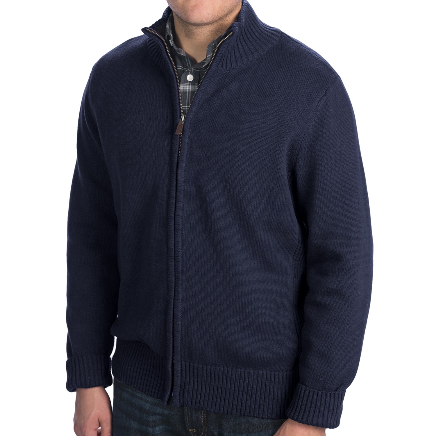 Dockers Cotton Zip Cardigan Sweater (For Men) - Save 38%