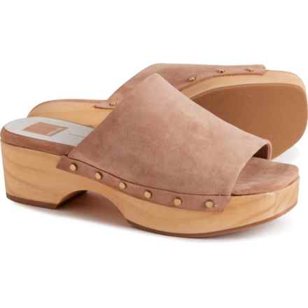 Dolce Vita Dorado Open Toe Clogs - Suede (For Women) in Taupe