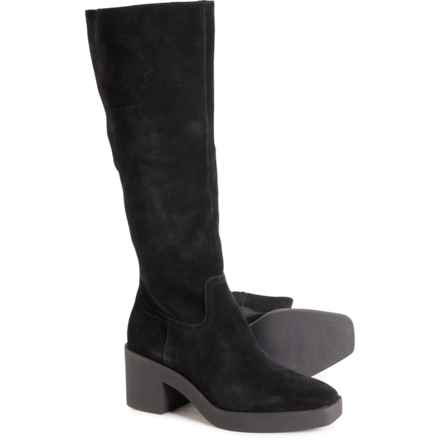 Dolce Vita Harrah Tall Boots - Waterproof, Suede (For Women) in Onyx Suede H2o