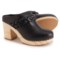Dolce Vita Hila Braided Block Heel Mule Clogs - Leather (For Women) in Black