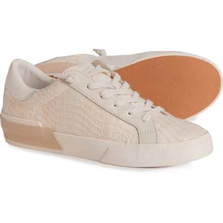 Dolce Vita Zina Sneakers - Leather (For Women) in Bone Raffia